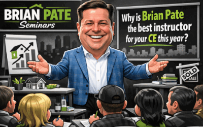 Why is Brian Pate the best instructor for your real estate CE class this year?
